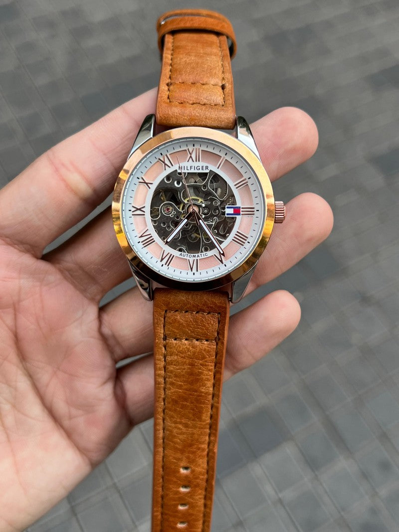 Tommy Hilfige r Automatic Leather Brown Secondary image