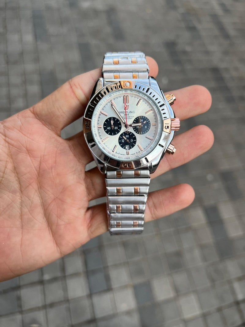 Breitling 1884 Chronomat Dual Tone White Dial