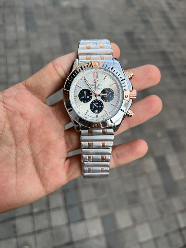 Breitling 1884 Chronomat Dual Tone White Dial