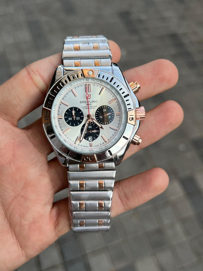 Breitling 1884 Chronomat Dual Tone White Dial