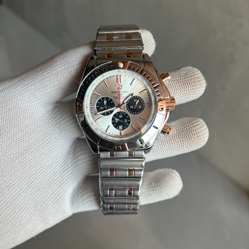 Breitling 1884 Chronomat Dual Tone White Dial