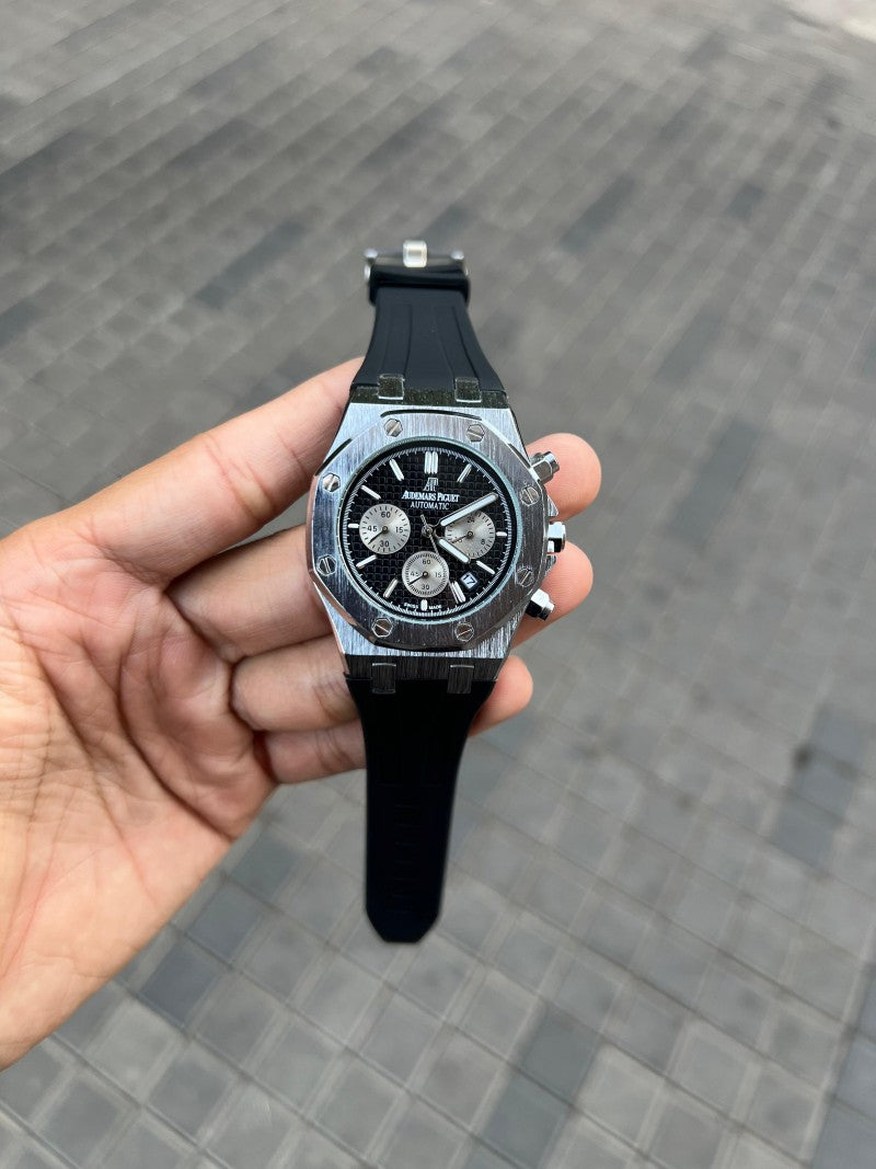 Audemars Pigue t Chronograph Silver Black