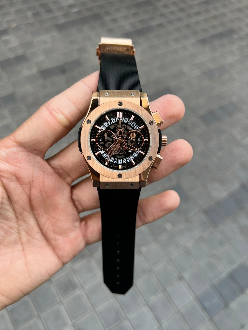 Hublo t Big Bang Calendar Black RoseGold