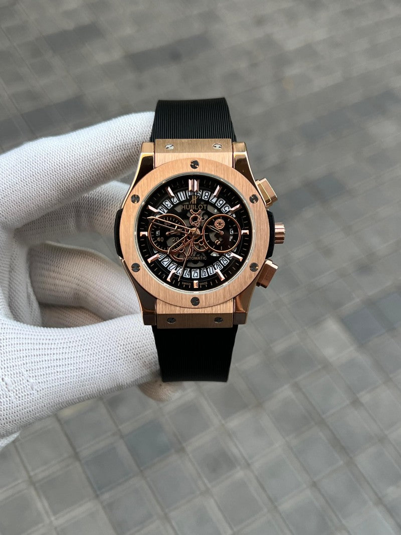 Hublo t Big Bang Calendar Black RoseGold