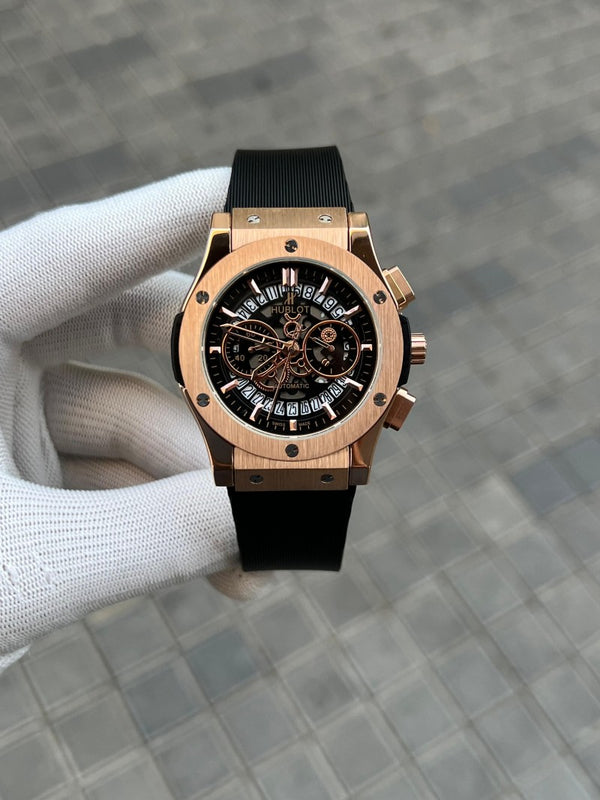 Hublo t Big Bang Calendar Black RoseGold