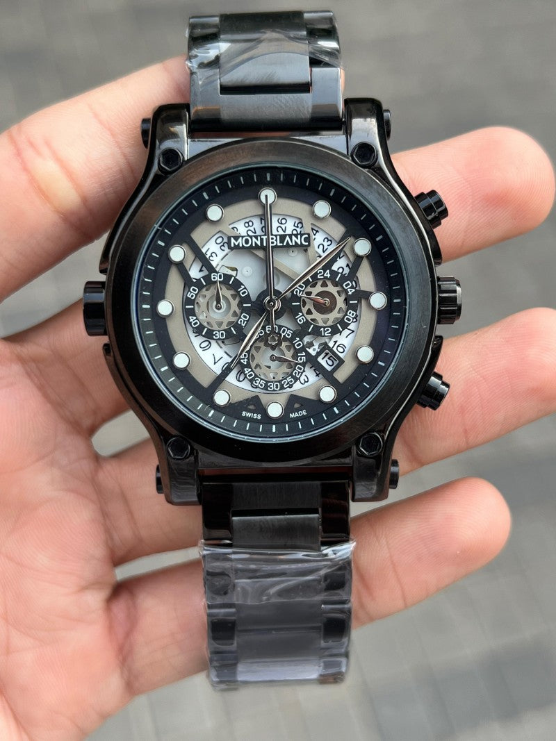 Montblan c Calendar Chronograph Full Black Premium Secondary image