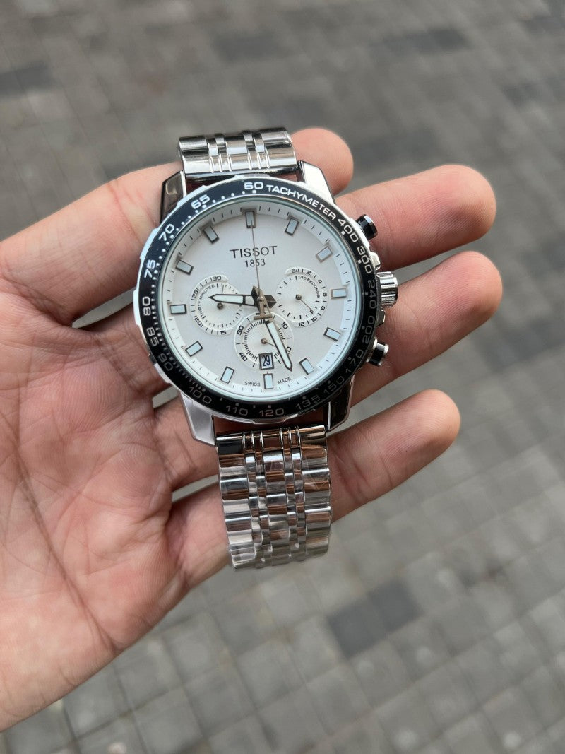 Tisso t Supersport Chrono Silver White