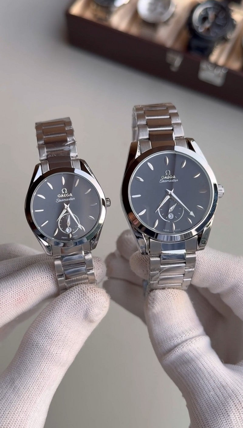 Omeg a Couple Silver Black