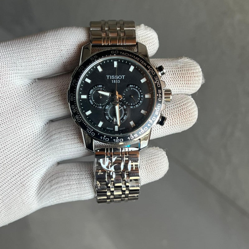 Tisso t Supersport Chrono Silver Black