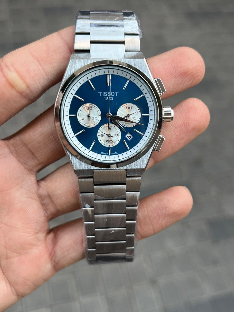 Tisso t PRX Chronograph Silver Blue Secondary image