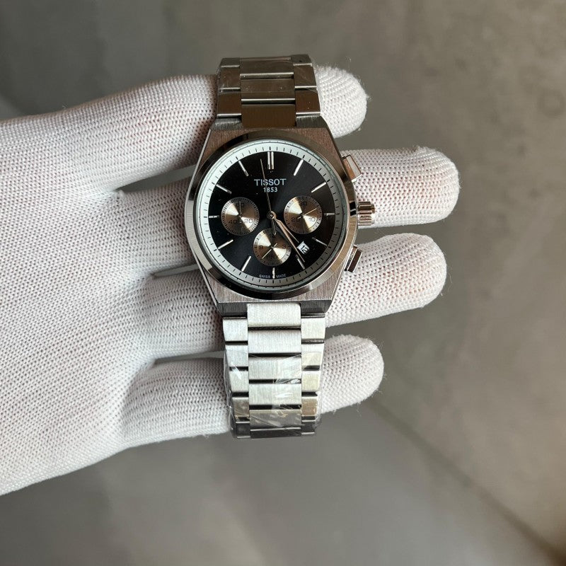 Tisso t PRX Chronograph Silver Black Secondary image