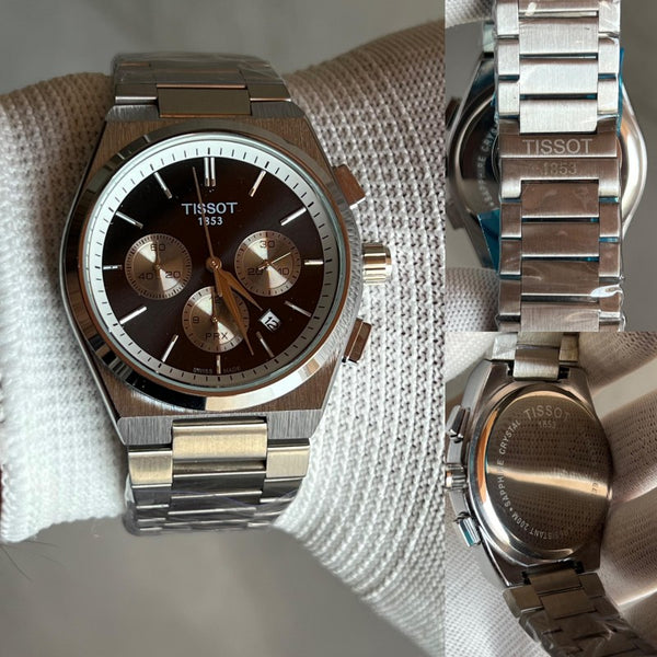 Tisso t PRX Chronograph Silver Black