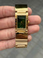 Calvin Klei n Rectangular Women s Gold Green
