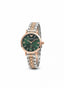 Emporio Arman i Women Two Tone Green Diamond Edition