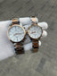 Omeg a Co-Axial Couple Two tone White Dial