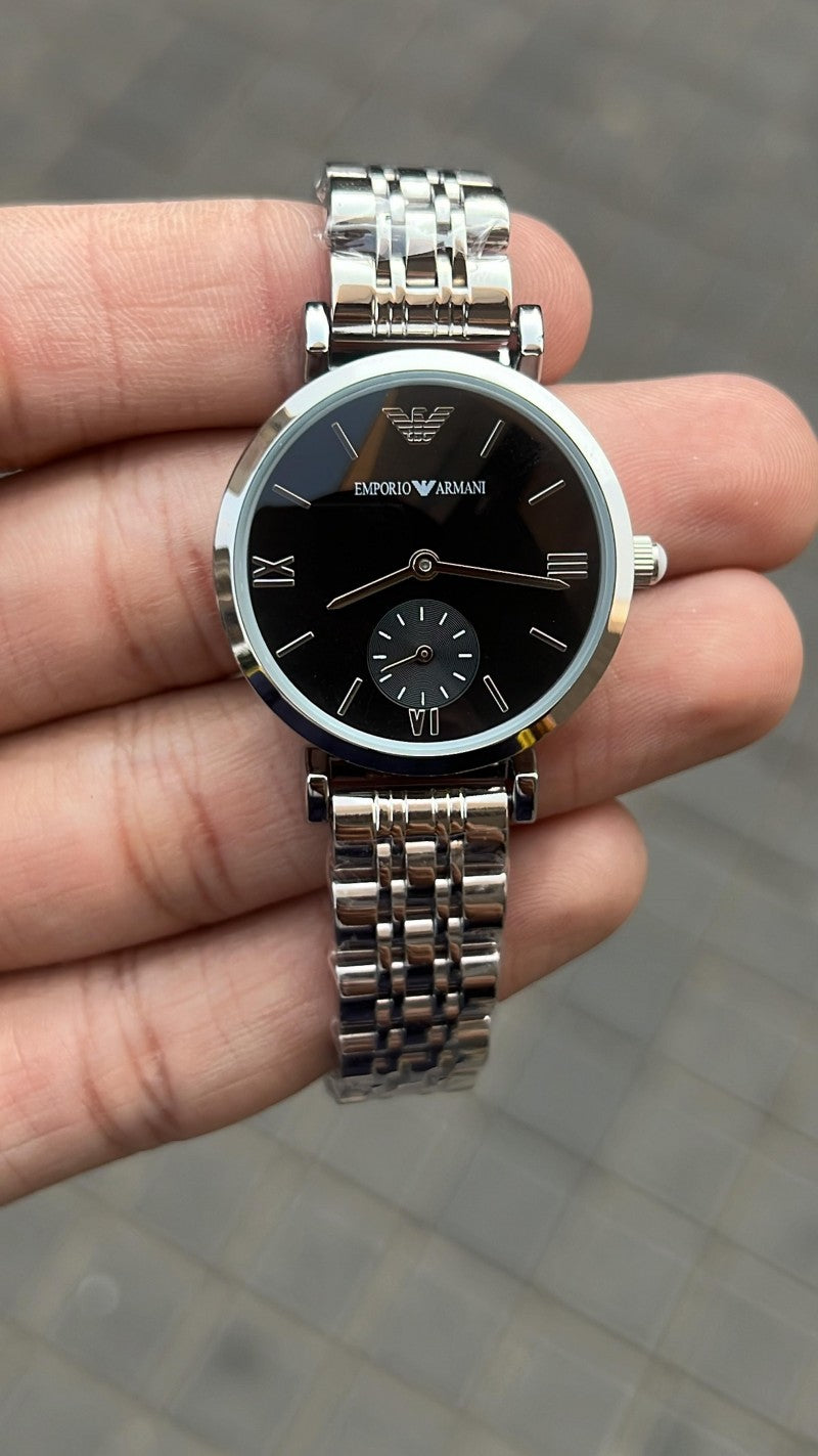 Emporio Arman i Women Silver Black Roman