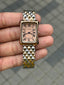 Cartie r Square Women s Two Tone Pink Dial