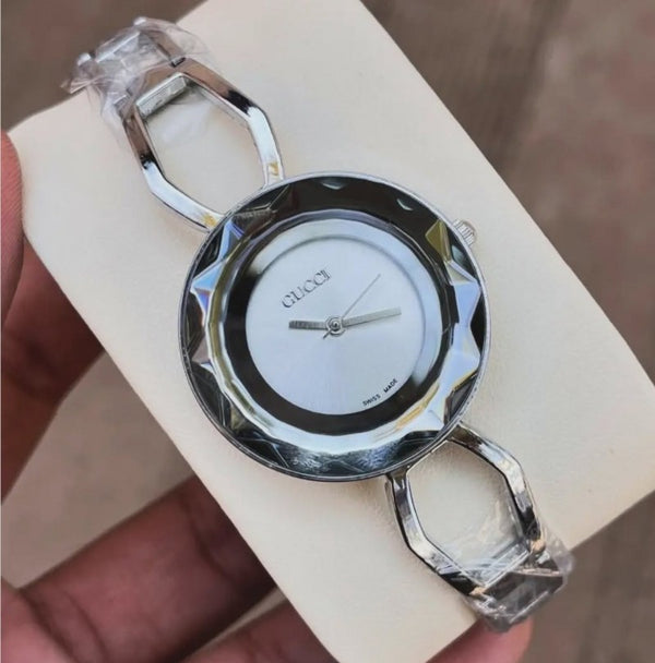 Gucc i Slim Women s Silver White