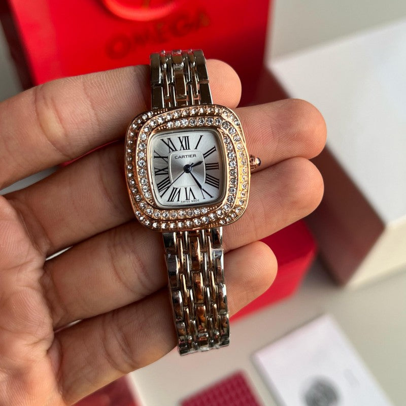 Cartie r Women s Two Tone White Dial