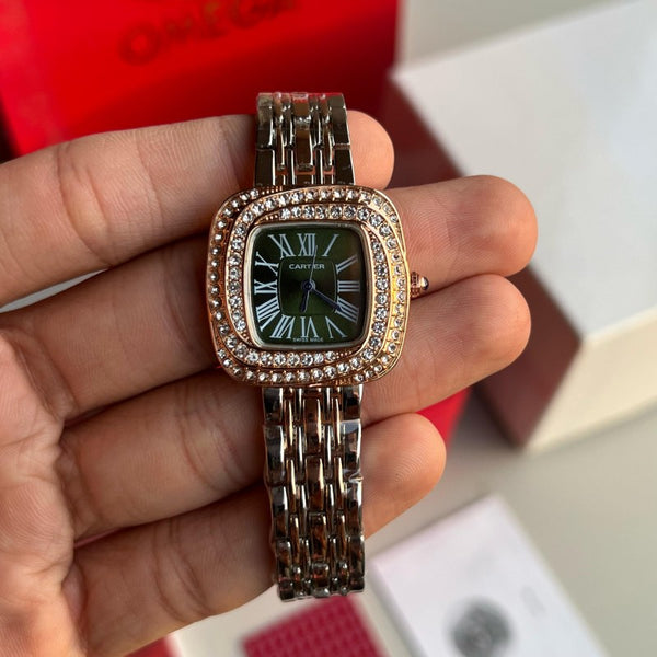 Cartie r Women s Two Tone Green Dial