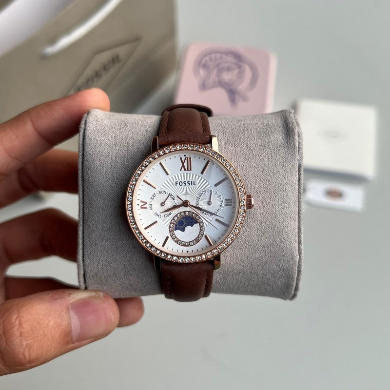 Fossi l Leather Women s Brown