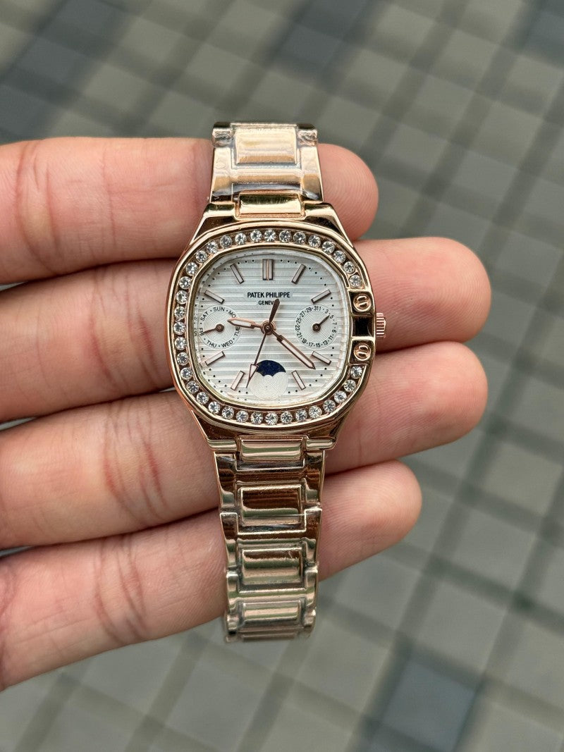 Patek Phillip e Women s Chronograph Rose White