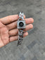 Michael Kor s Chain Lock Silver Black Women s