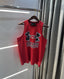Under Armou r Red Logo Print Premium Sando