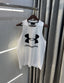 Under Armou r White Logo Print Premium Sando