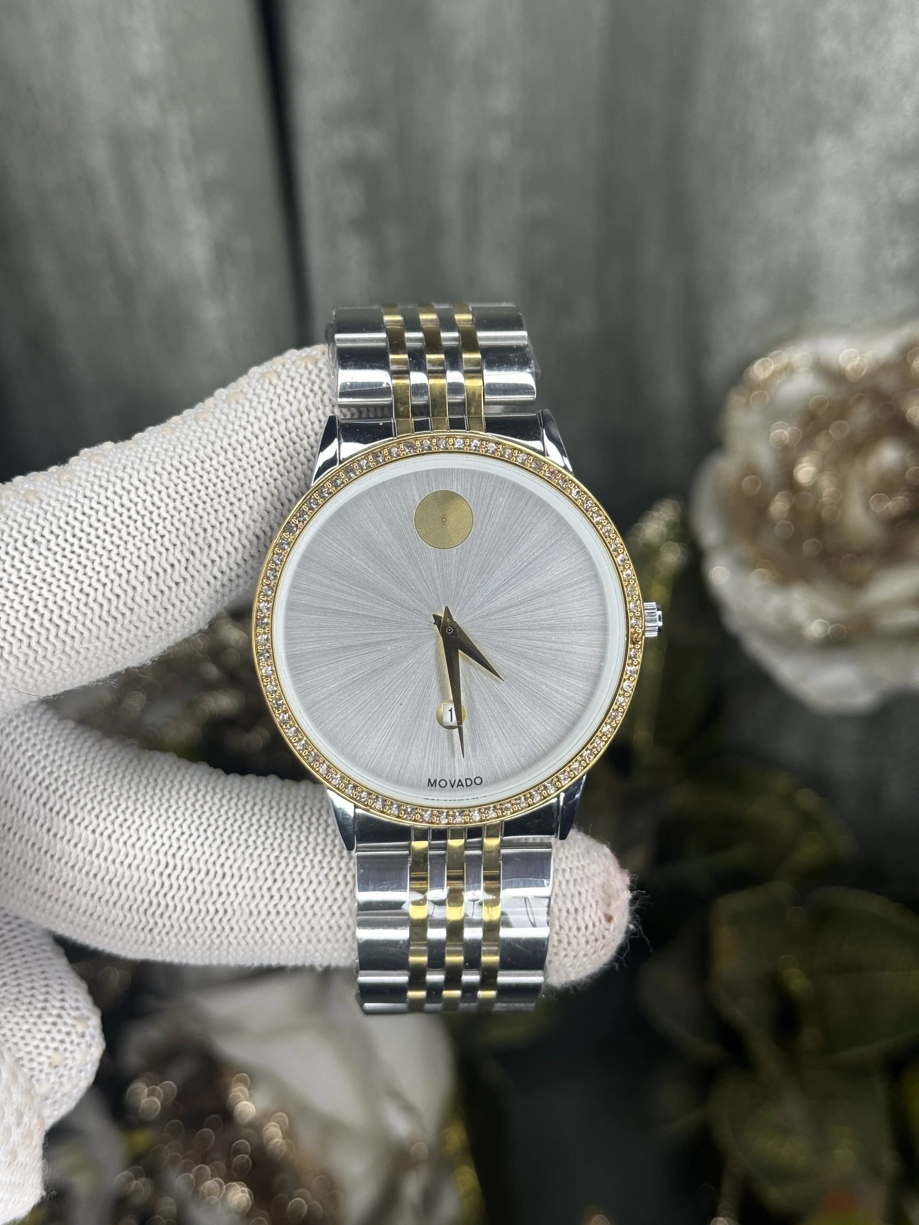 Movado Museum Classic Dual White Diamond Premium Watch Main image