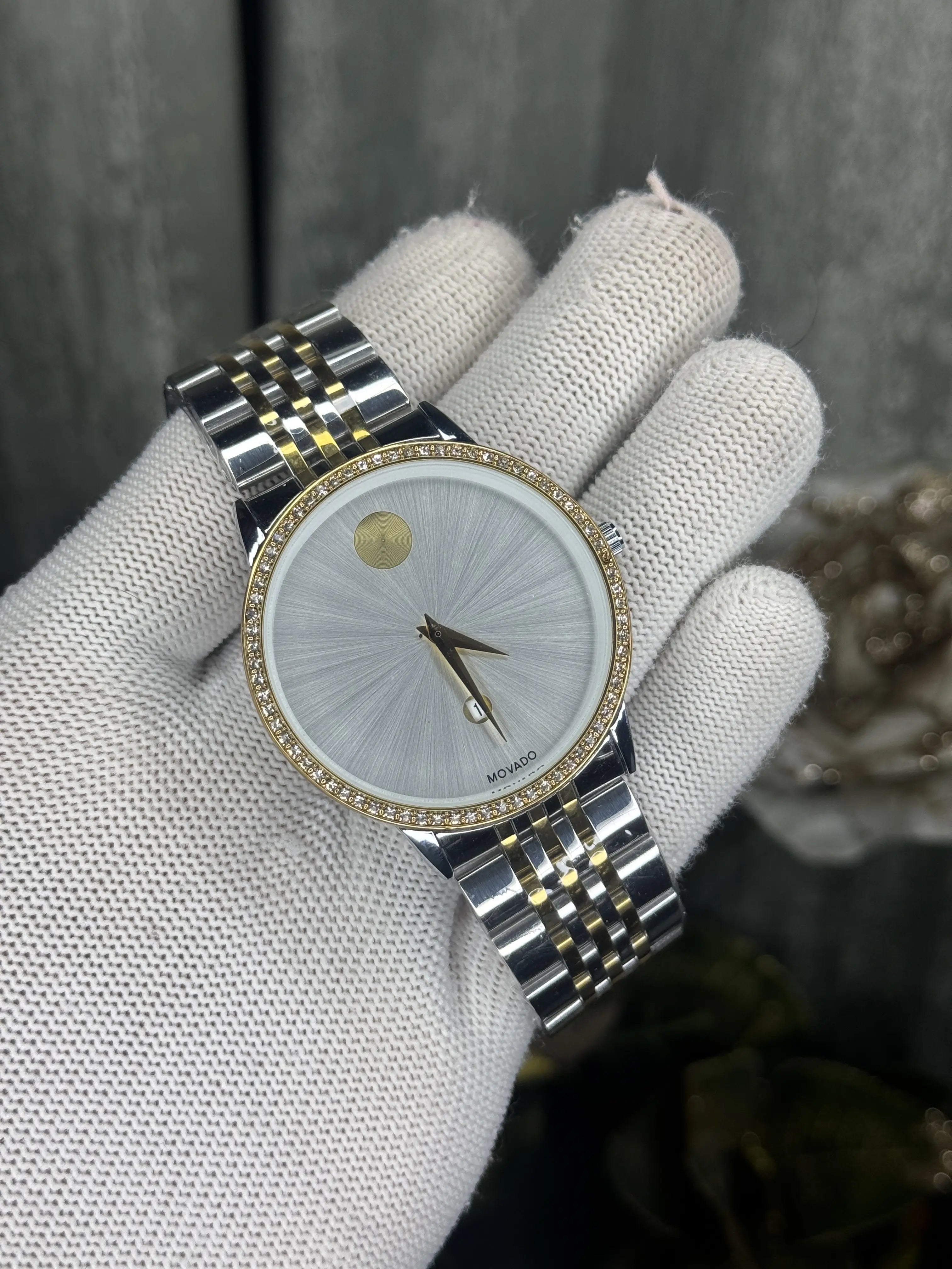 Movado Museum Classic Dual White Diamond Premium Watch Secondary image