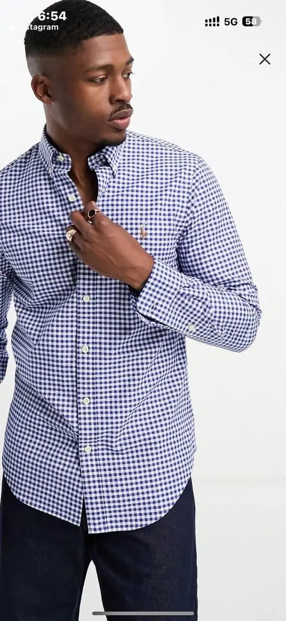 Ralph Lauren Blue Strip Premium Shirt