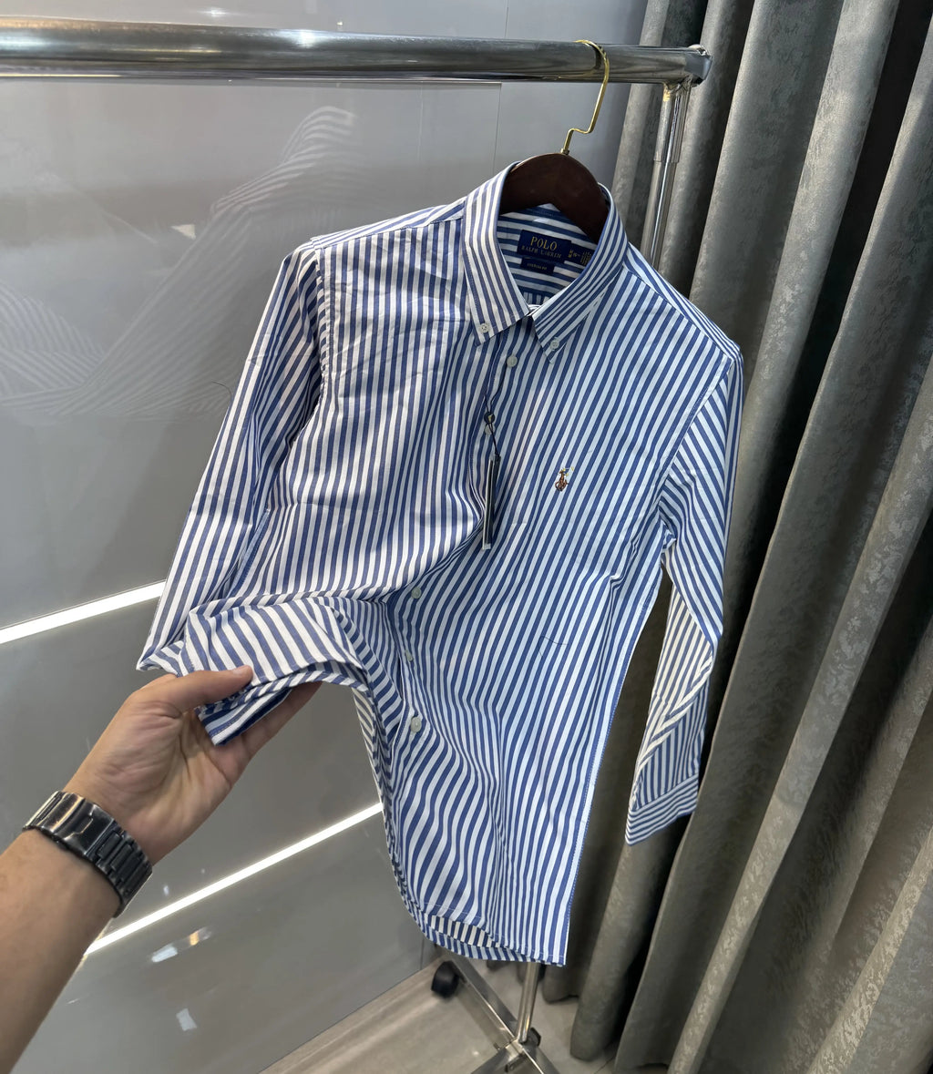 Ralph Lauren Blue Strip Premium Shirt