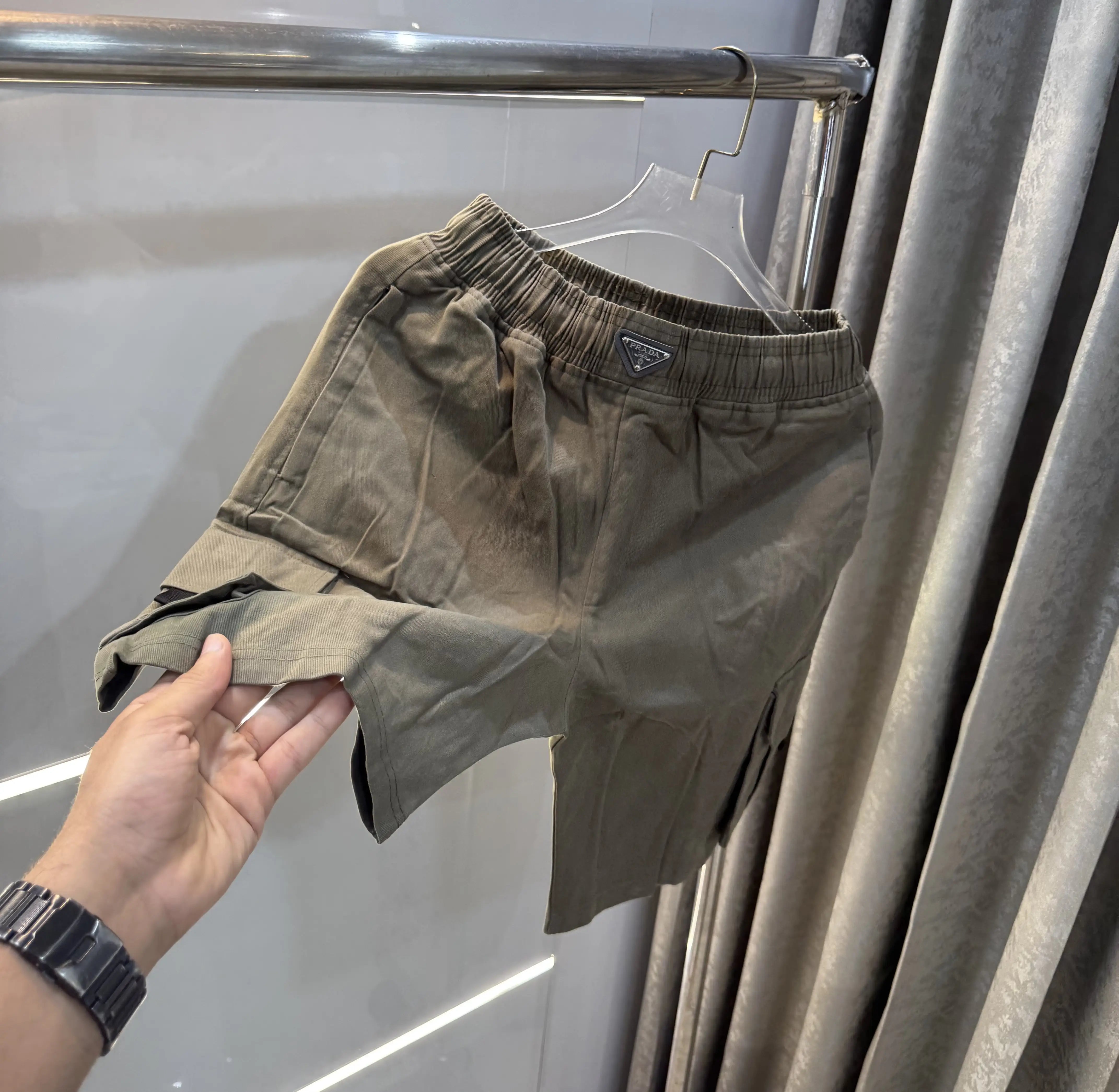 Prada Milano Olive Limited Edition Premium 🩳Shorts Secondary image