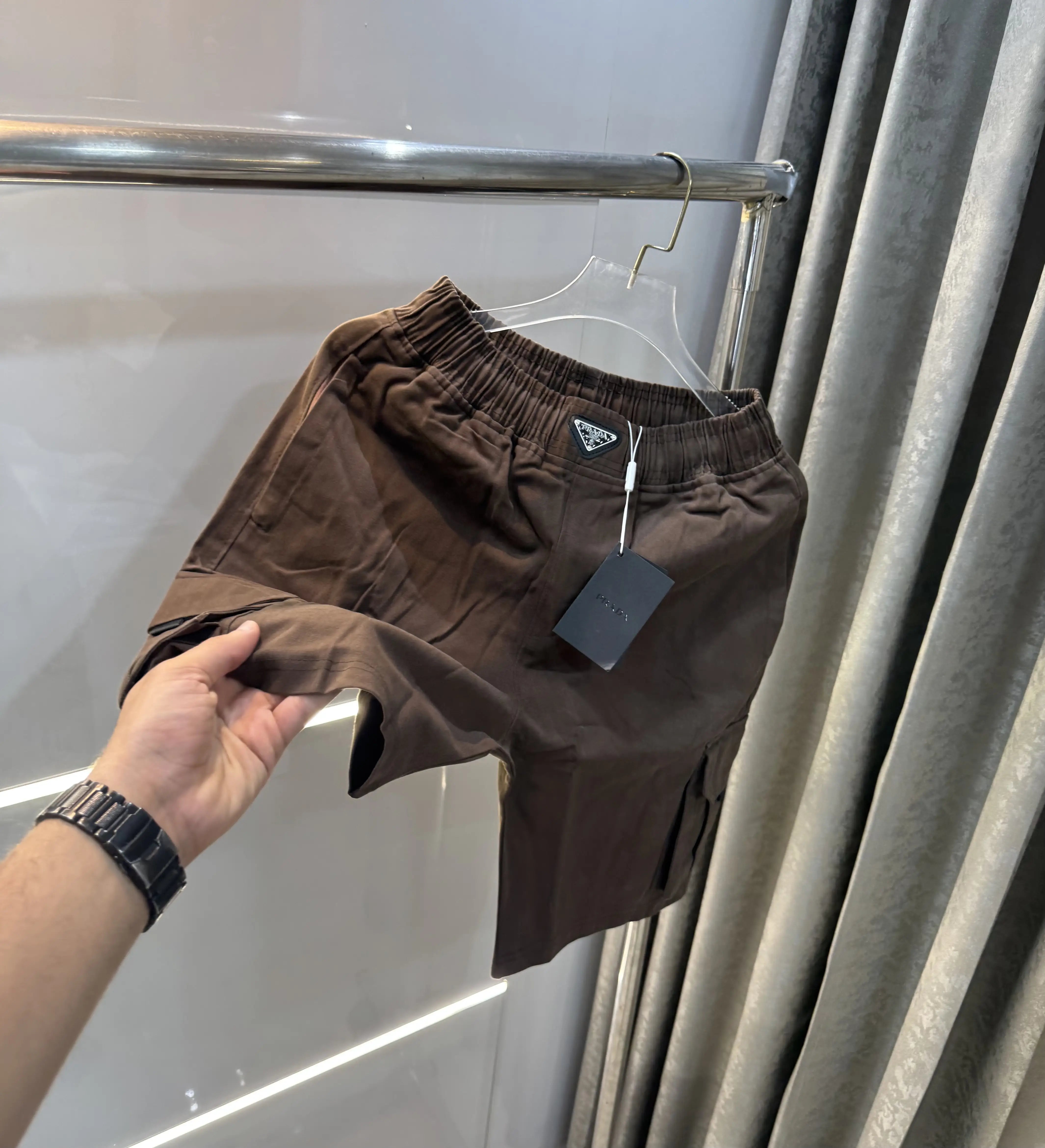 Prada Milano Brown Limited Edition Premium 🩳Shorts Secondary image