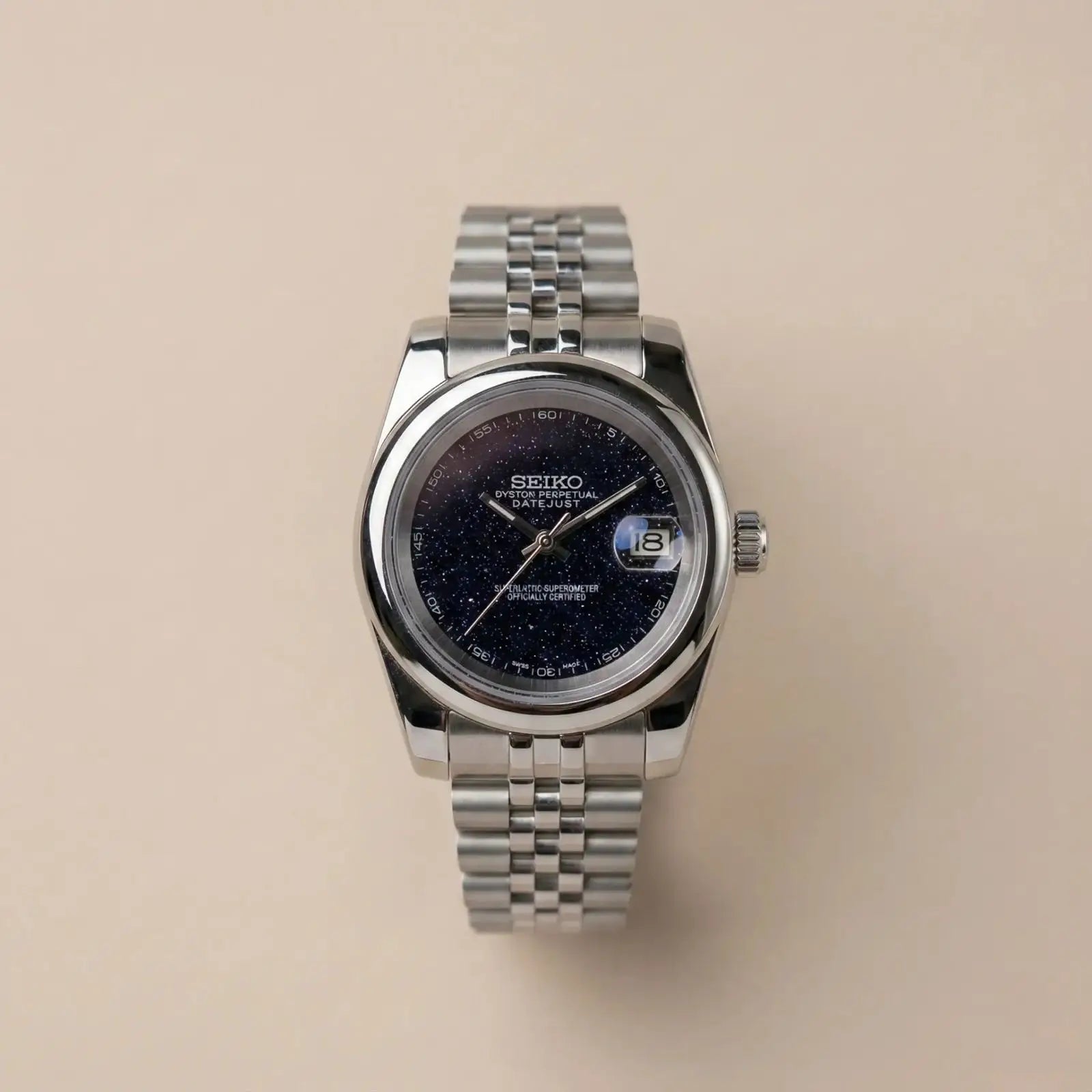 Seiko Date Just Blue