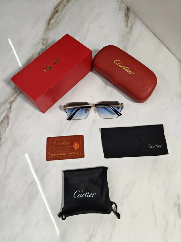 Cartier 8858 Grey Blue Gradient