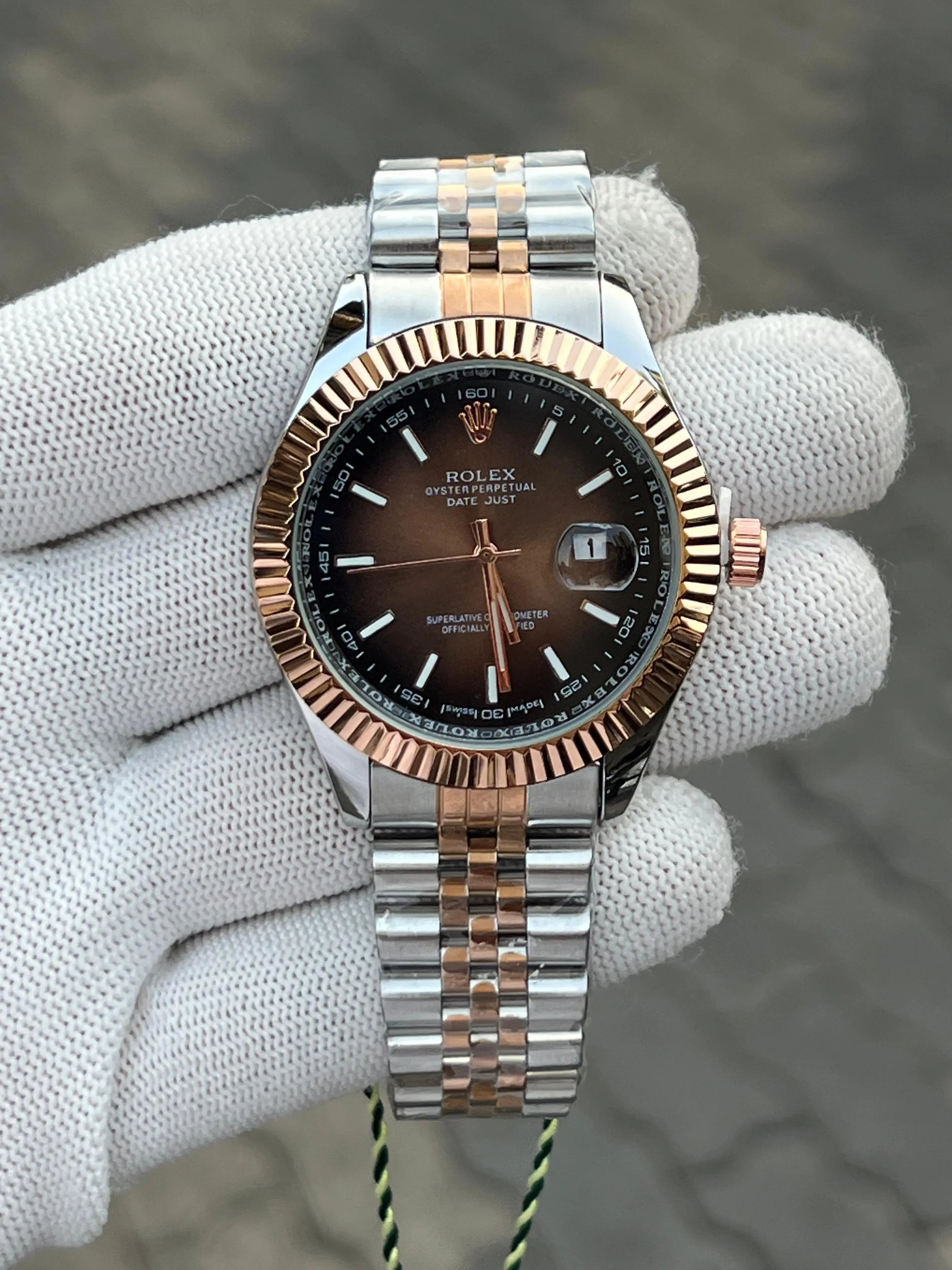 Rolex Date Just Two Tone Brown Main image