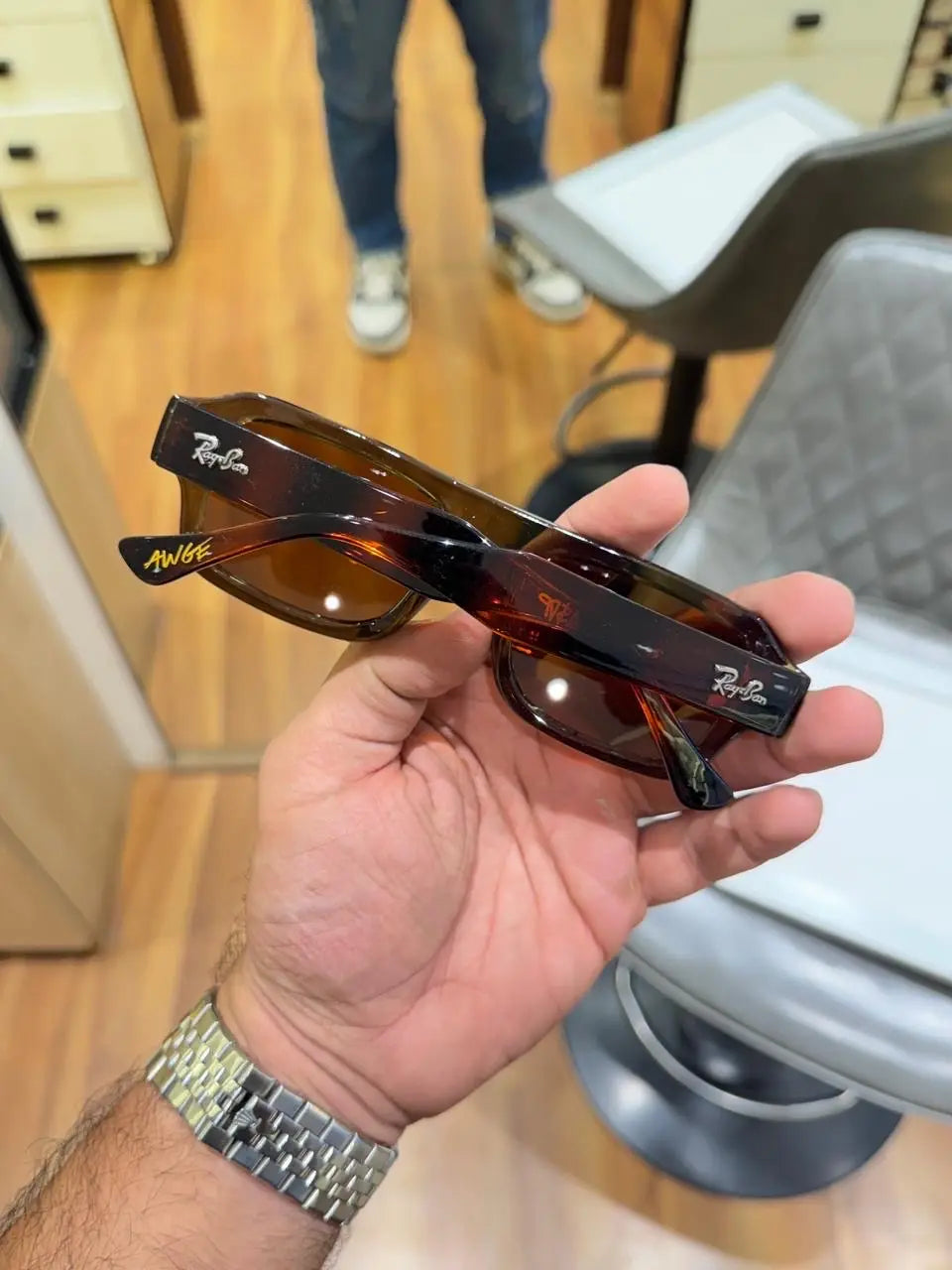 Rayban_4454_olive_tiger_brown
