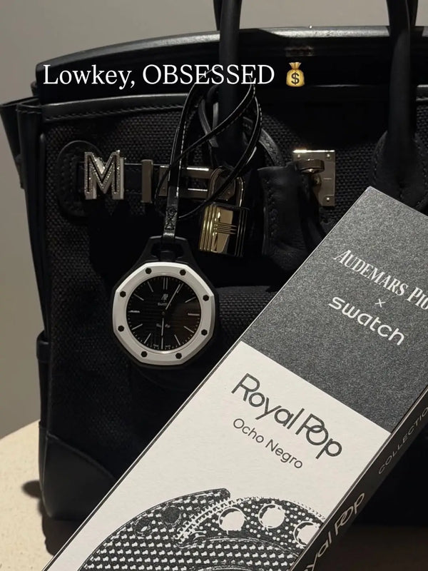 AP x Swatch Royal Pop `Ocho negro’