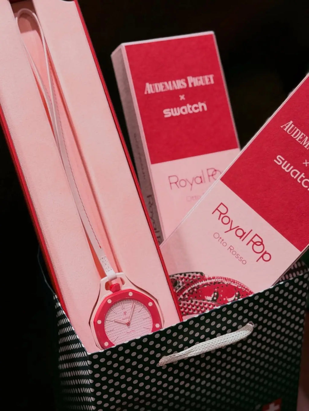 AP x Swatch Royal Pop `Otto Rosso’