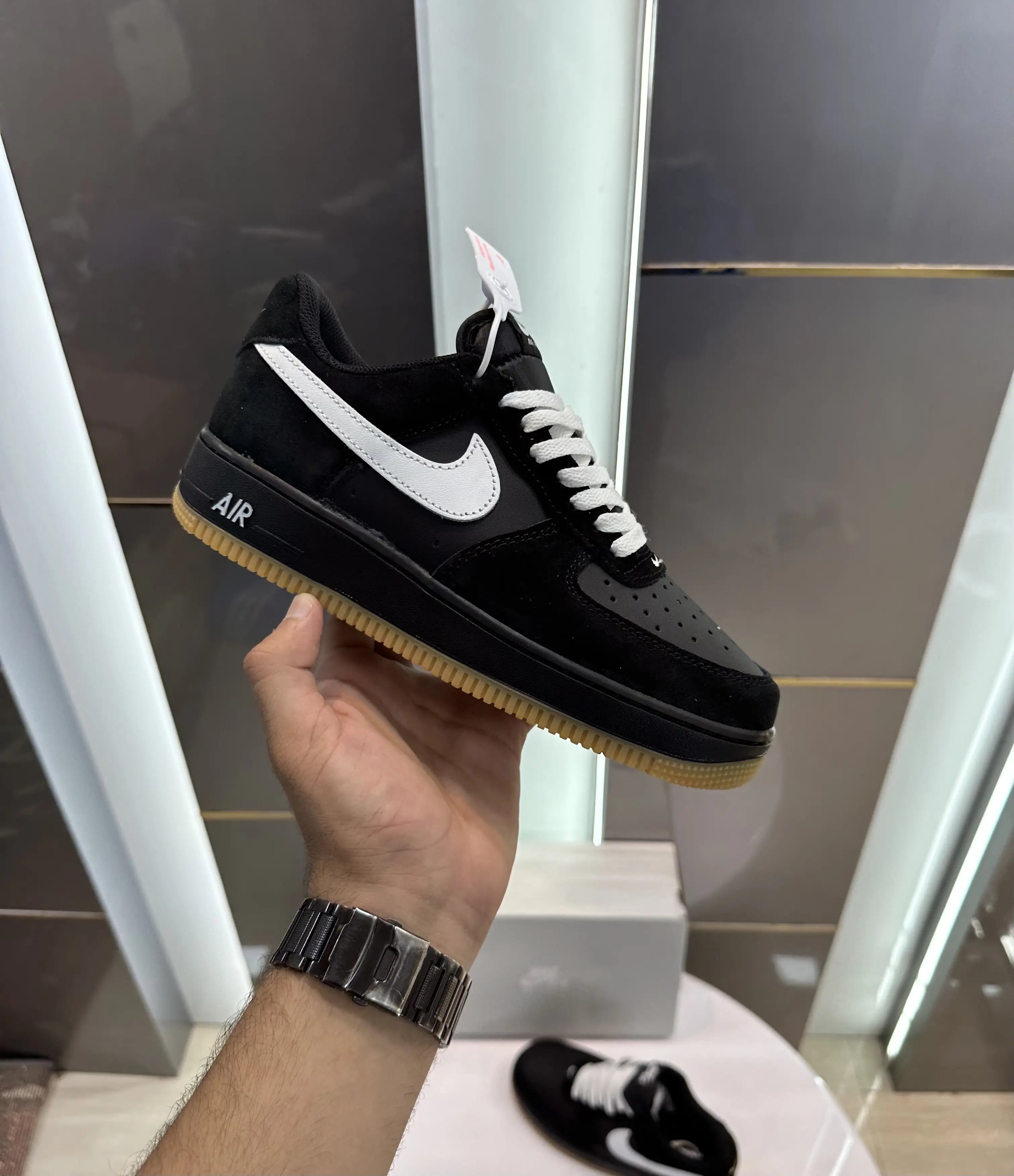 Nike_Airforce 1 07 LV8 Low Black White Gum Shoes