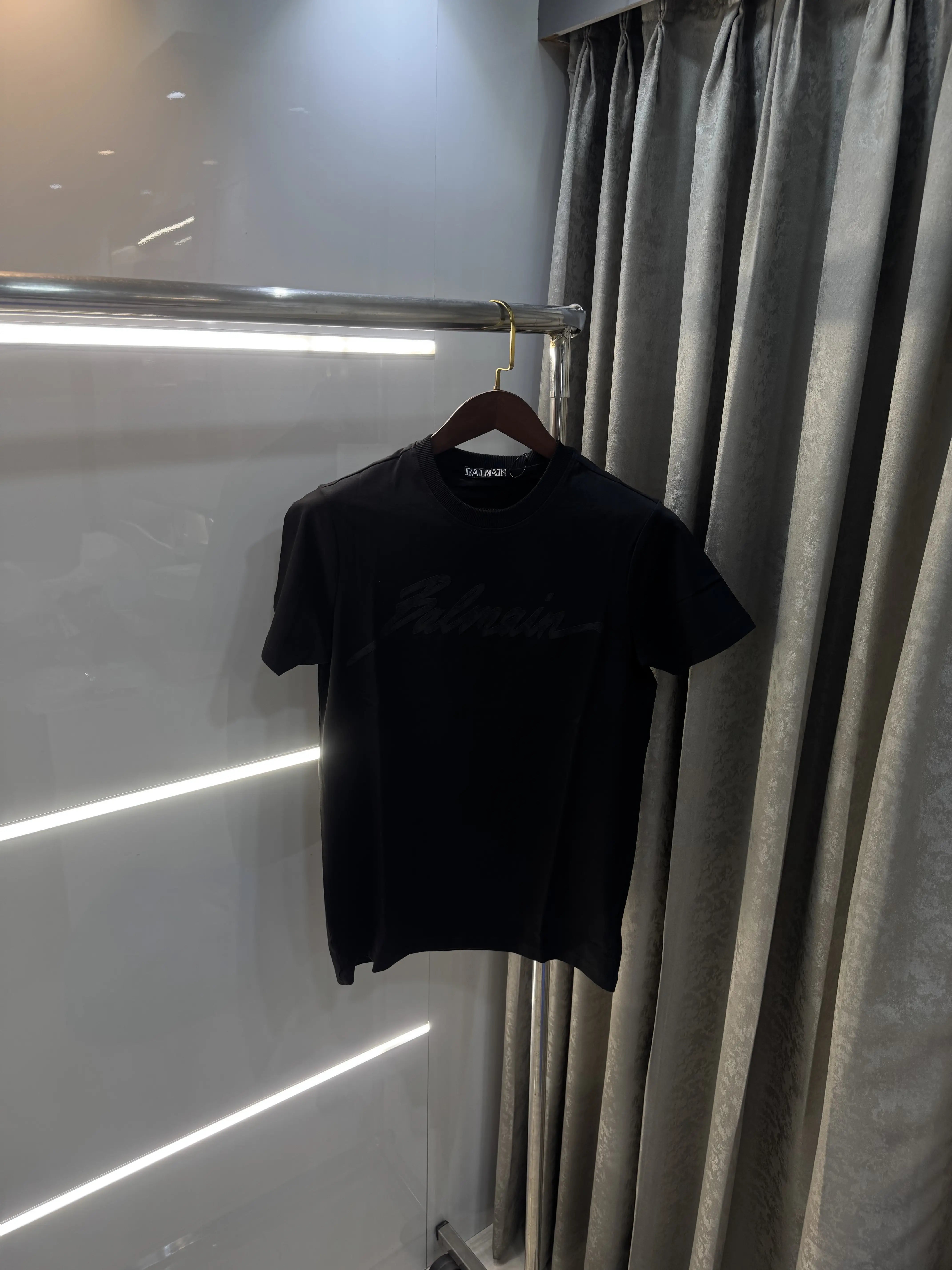 Balmain Paris Black D Logo Work Premium T-Shirt Secondary image