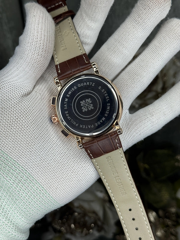Patek Philippe Copper White Premium Chronograph Watch