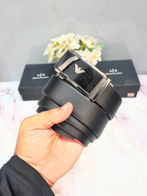 AX ARMANI EXCHANGE PREMIUM QUALITY AUTOLOCK BELT WITH OG BOX AX-523
