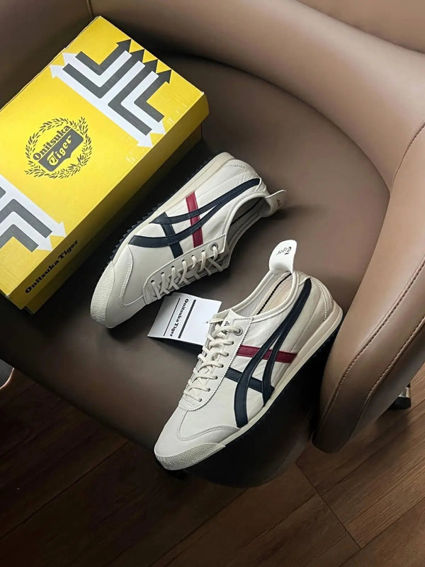 Onitsuka Tiger Mexico 66 SD Cream  Peacoat  7A Premium Mens Sneakers D-2098