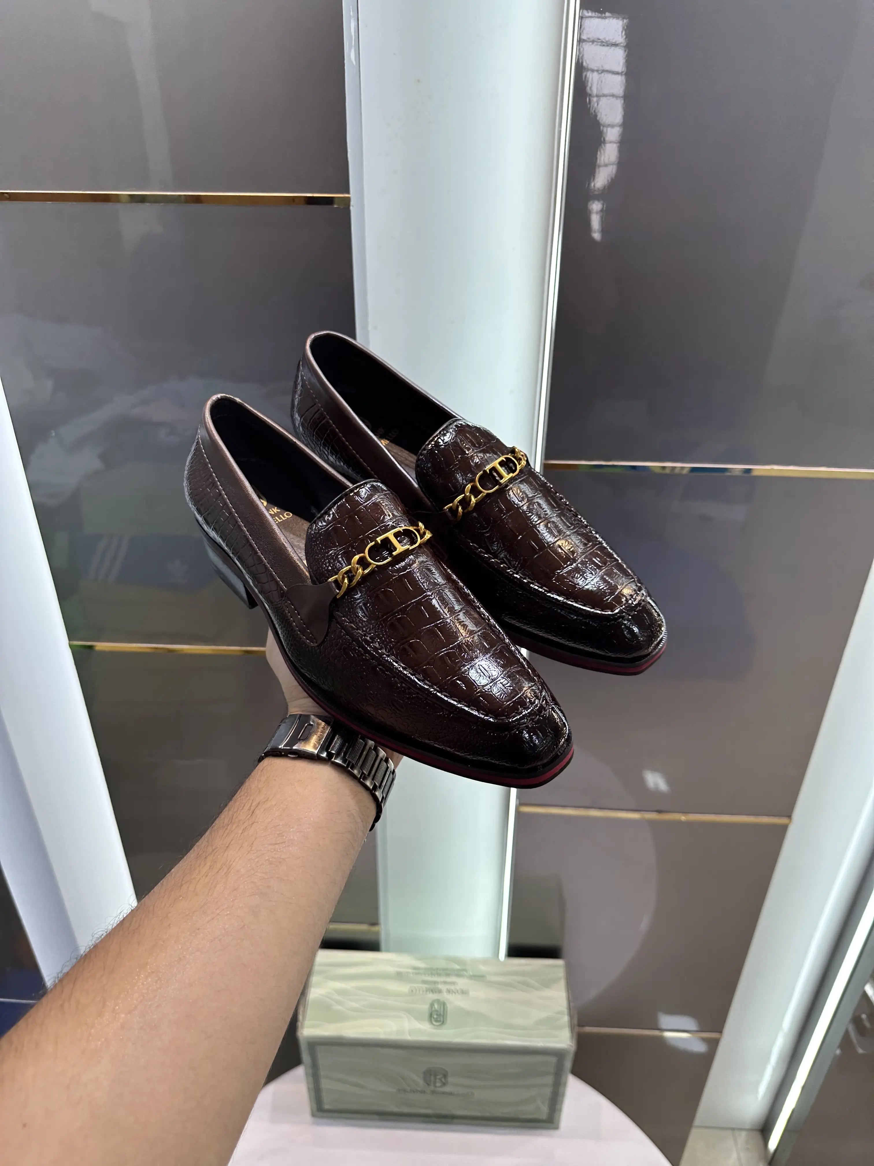 Frank_Romello Brown Premium Formal Loafers Secondary image
