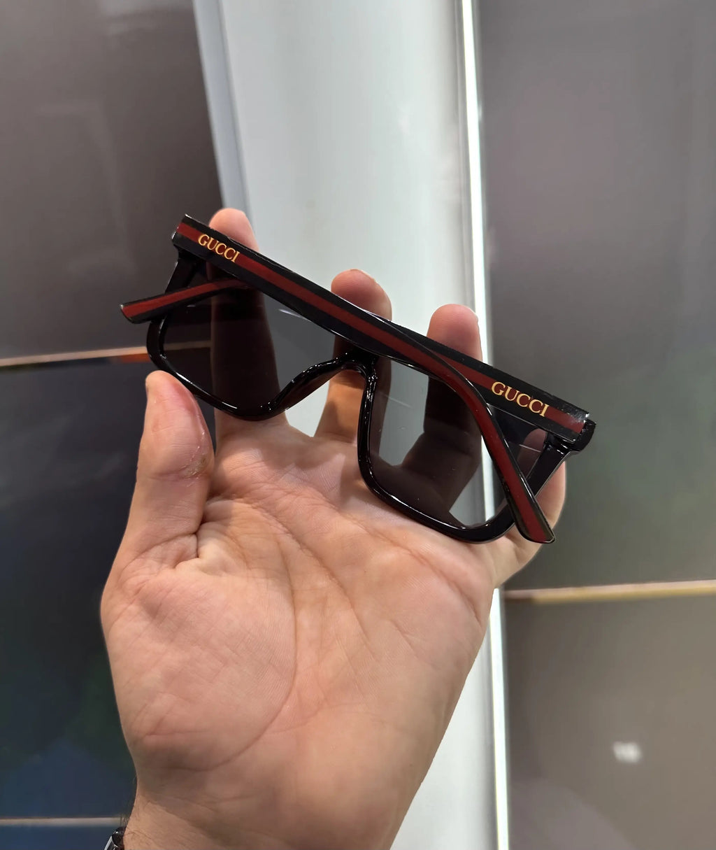 Gucc i Logo Stick Black Classic Premium Shades 2639