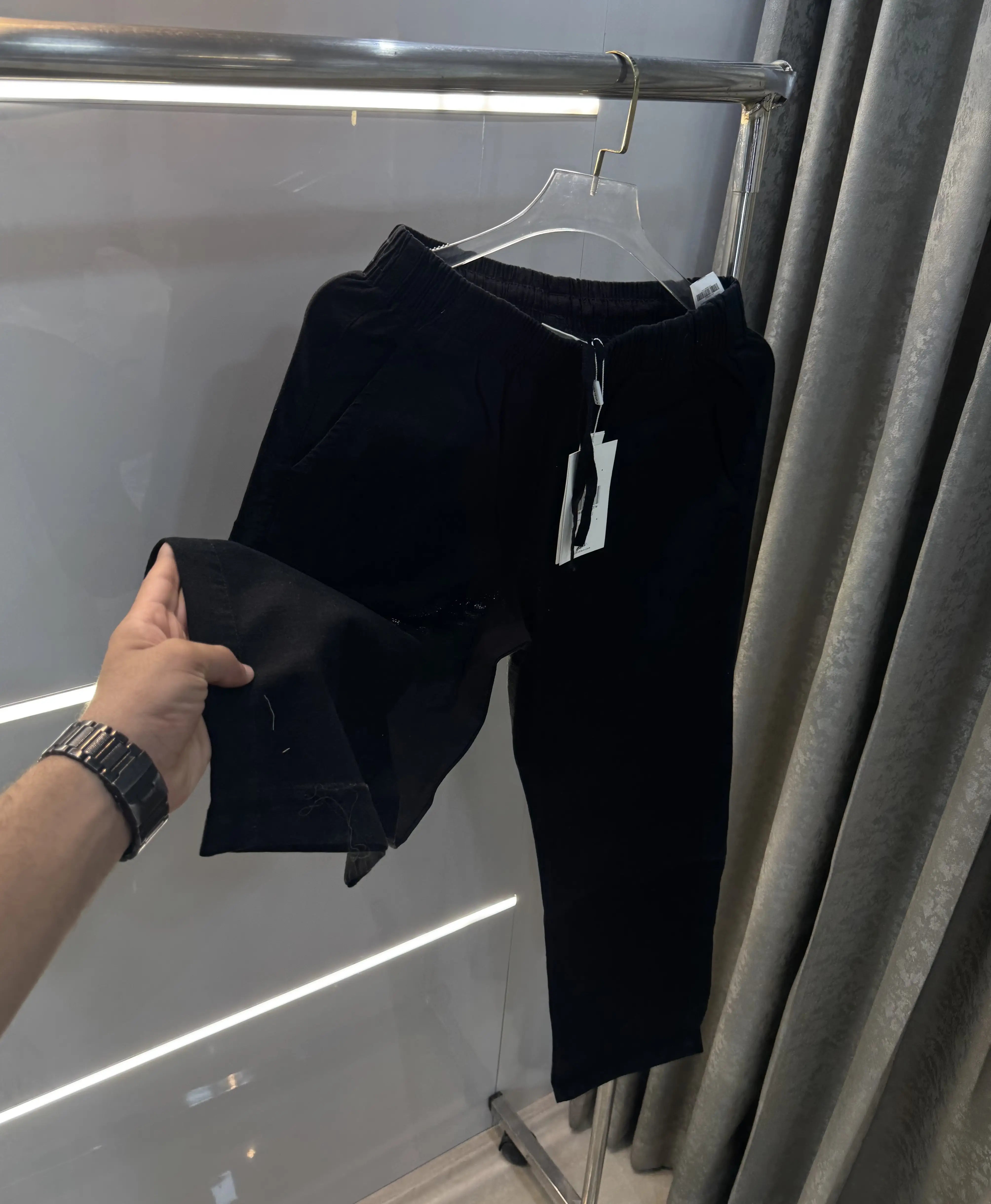 Calvin Klein Black Premium Linen Trouser Secondary image