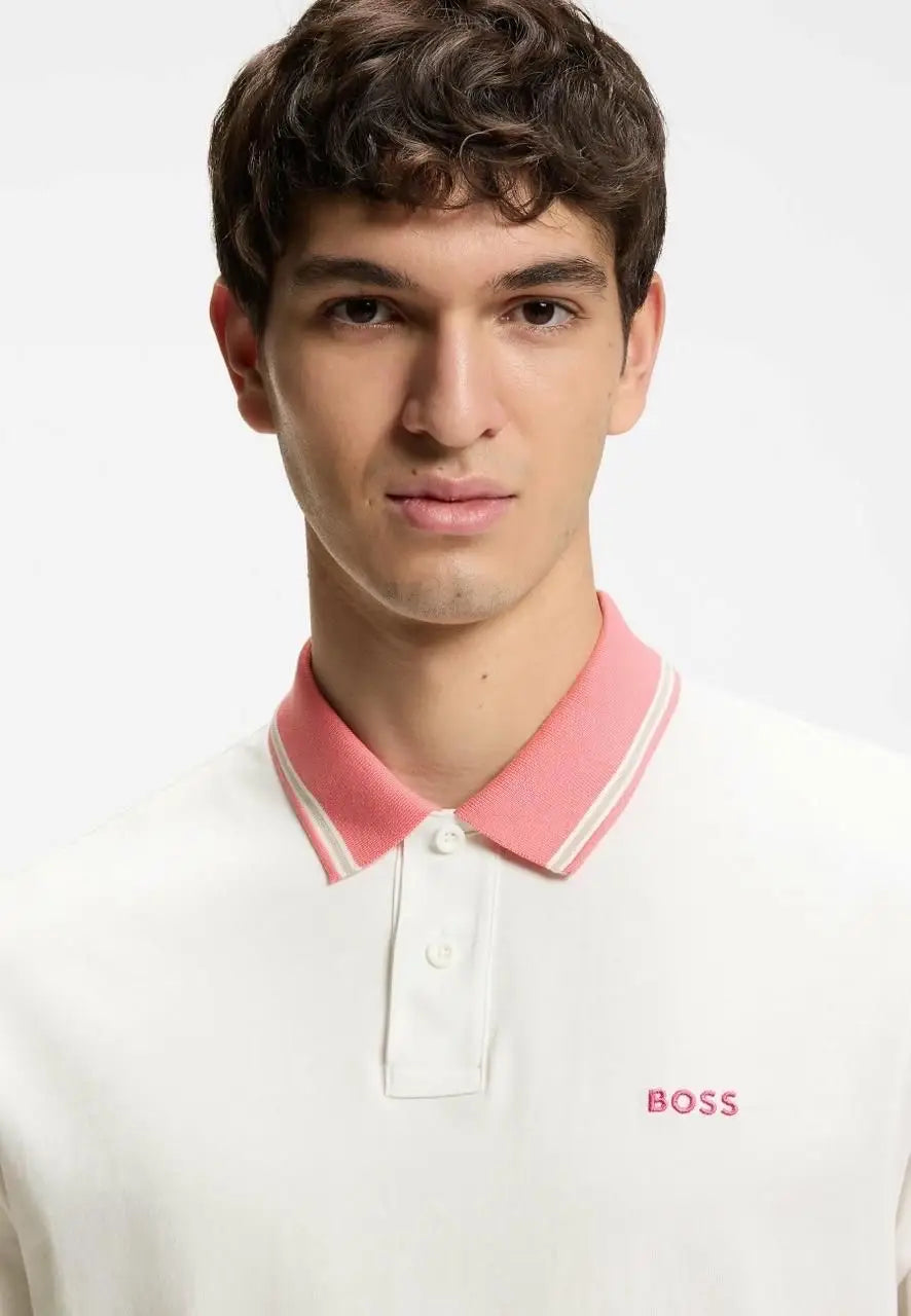 Hugo Boss Cream Logo Work Premium Polo T-shirt Secondary image